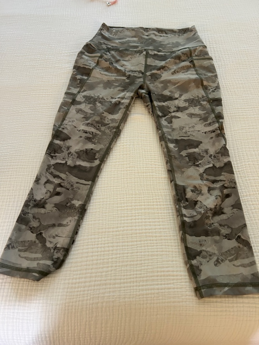 RBX Women's Gray Camo High-Rise Performance Leggings